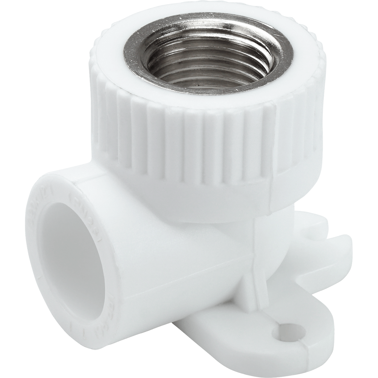 20-1/2" пп. Угол комбинированный 20х1/2 с креплением. Нар. Угольники комбинированные полипропиленовые. Уголок для трубы пвх 20.