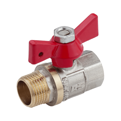 Ball valve F/M with butterfly